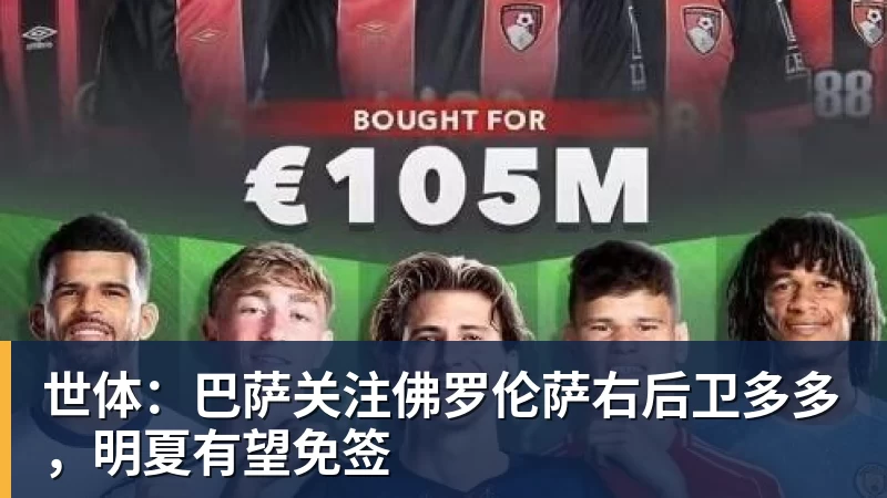 九游体育世体：巴萨关注佛罗伦萨右后卫多多，明夏有望免签